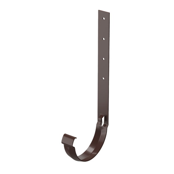 Кронштейн желоба металлический Люкс (Lux), шоколад - 1